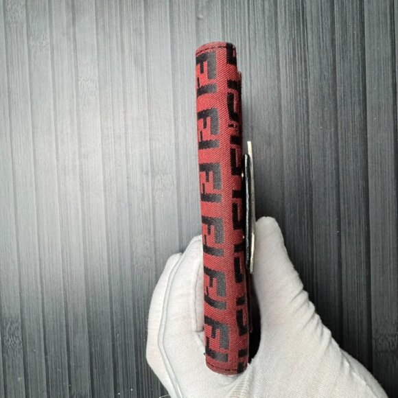 Fendi Zucca Red Bifold - Picture 9 of 10